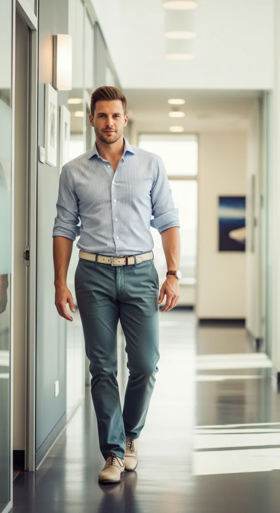 The Button-Down Shirt With Rolled Sleeves