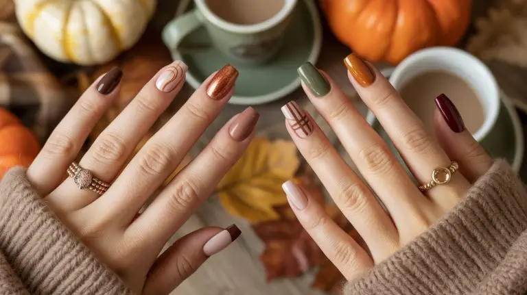 Trendy Square Nails for Fall Nail Designs