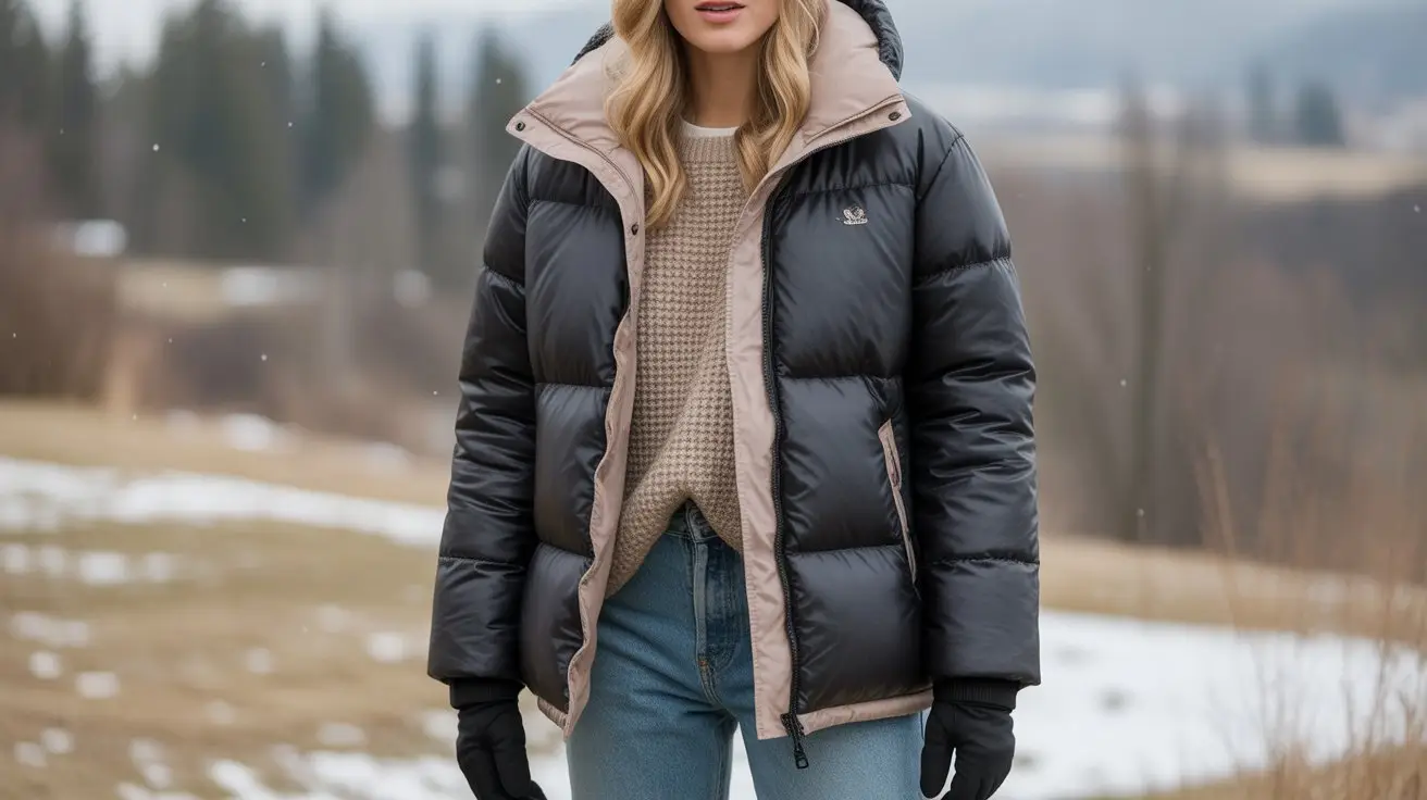 Winter Puffer Jacket Outfits Ideas