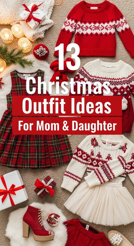 Christmas Outfit Ideas for Mom and Daughter