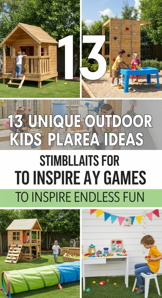 Outdoor Kids Play Area Ideas