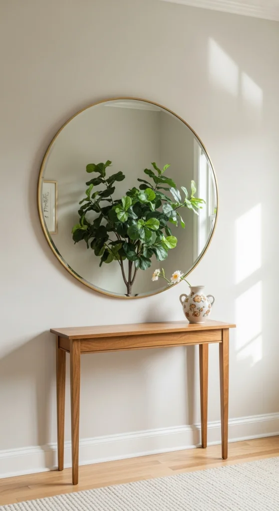 Add A Decorative Wall Mirror