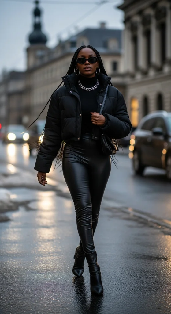 All-Black Power Look