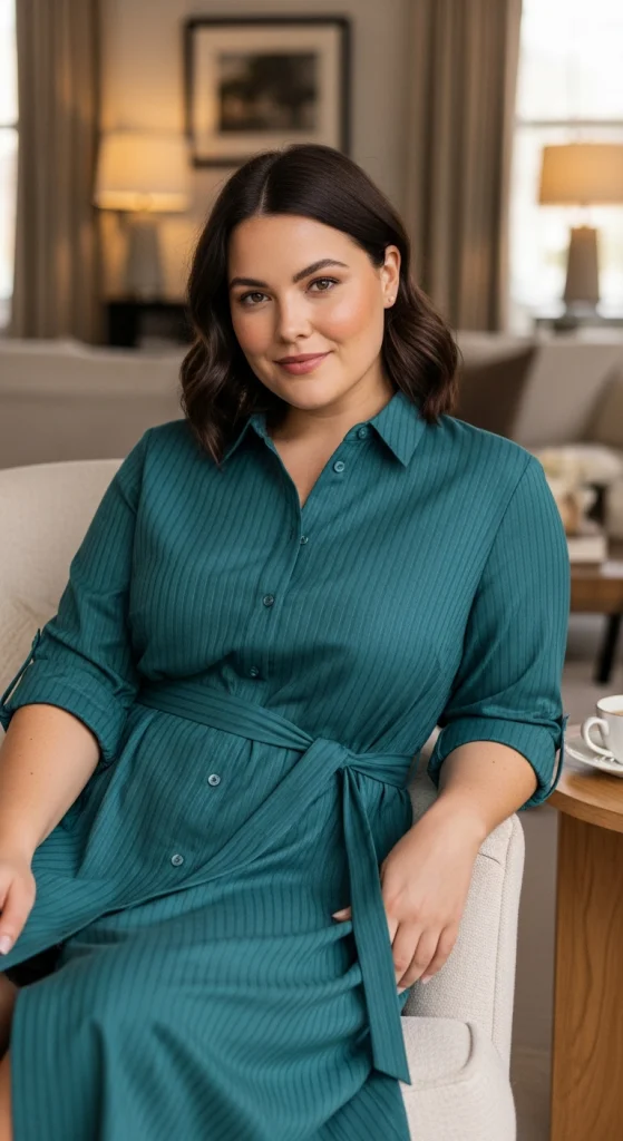 Belted Shirt Dress
