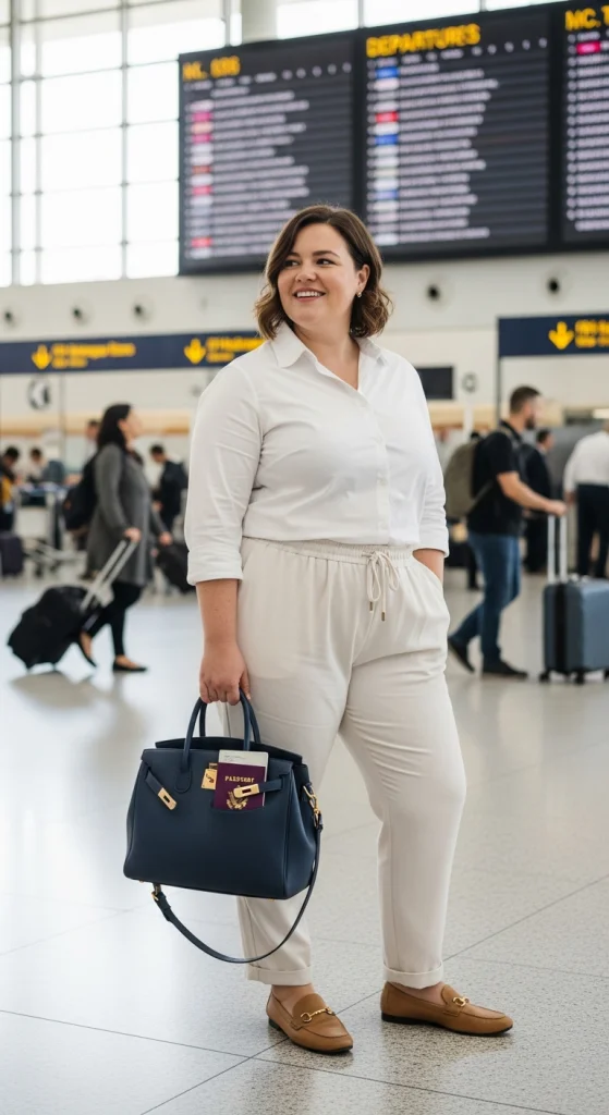 Button-Down Shirt With Soft Trousers
