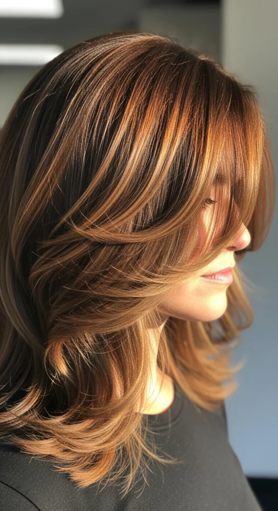 Chestnut with Honey Balayage