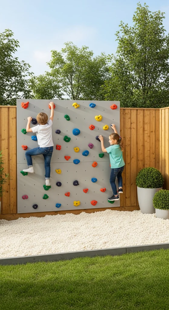Climbing Wall on the Fence