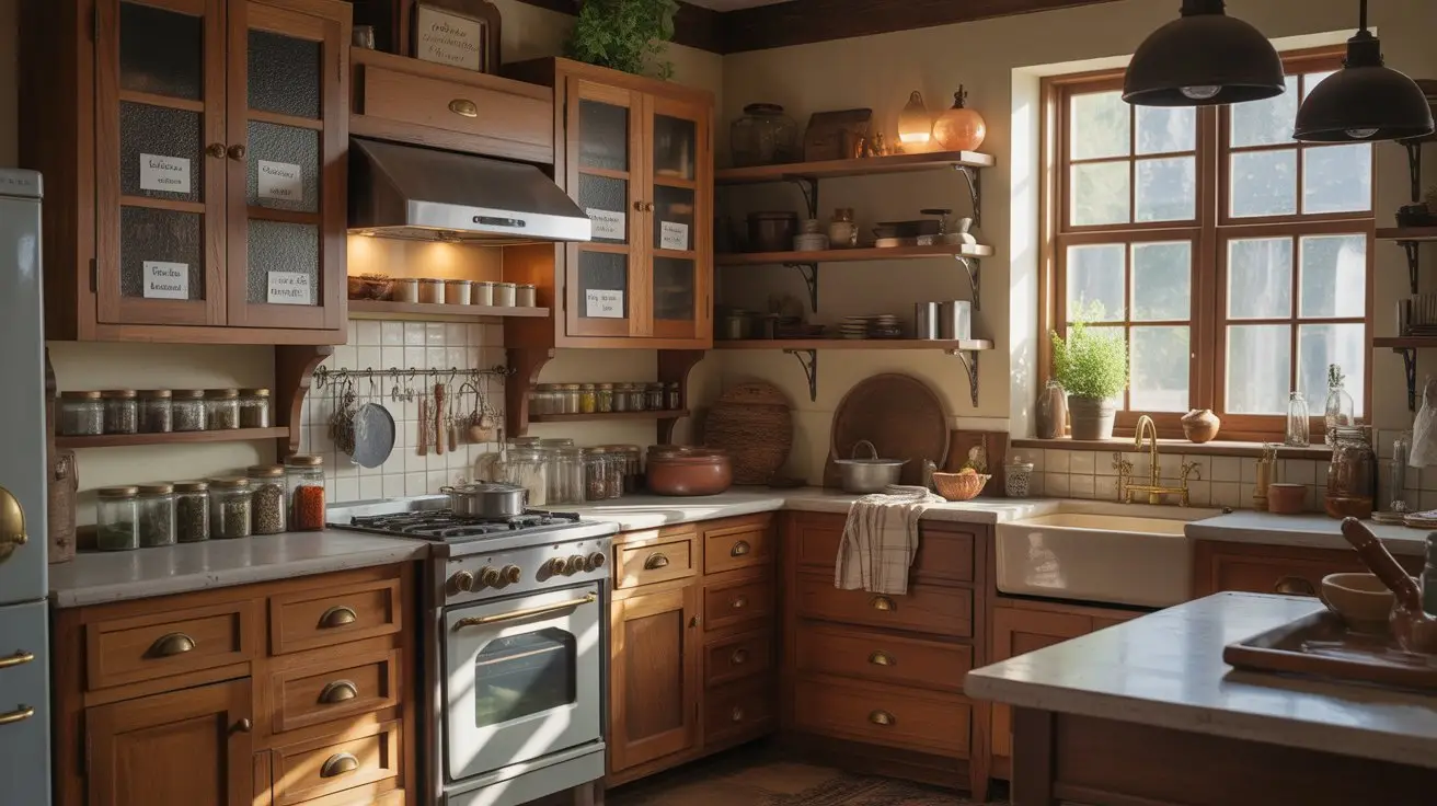 Cozy and Vintage Apothecary Kitchen Ideas