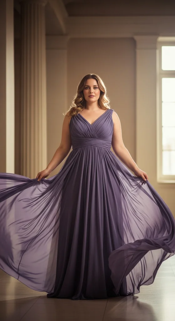 Draped Grecian Style Gown