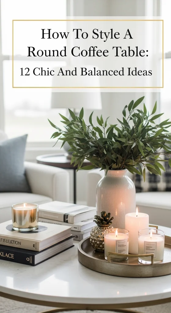 How to Style a Round Coffee Table