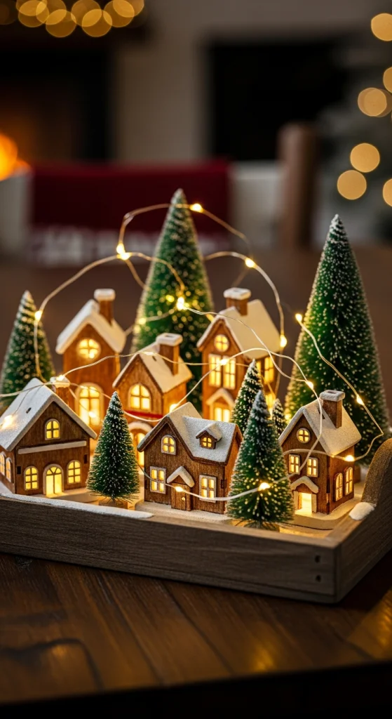 Illuminated Christmas Village Lamp