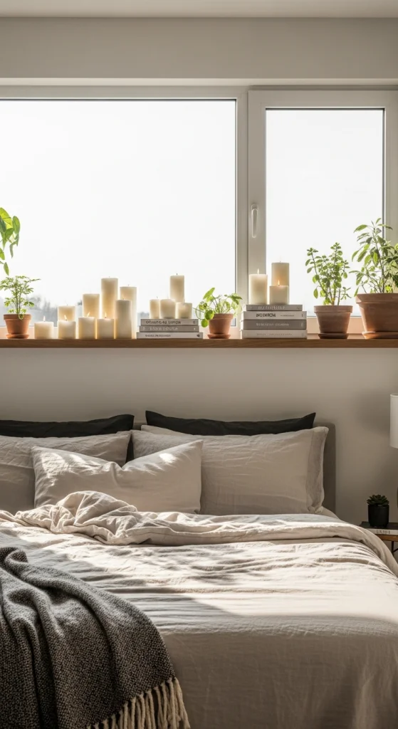 Incorporate A Built-In Shelf Beneath The Window