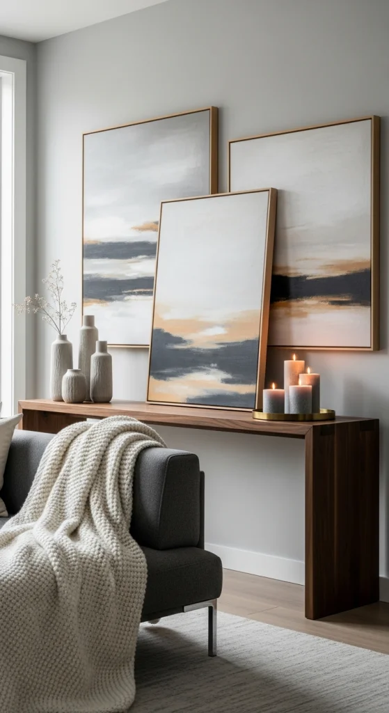 Lean Oversized Frames Against The Wall