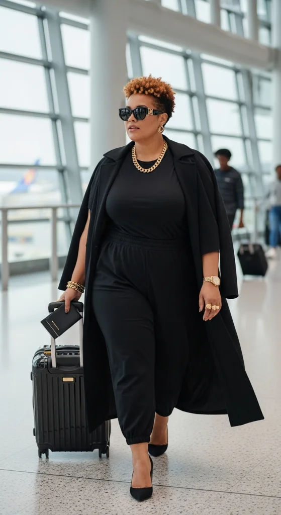 Monochrome Travel Look