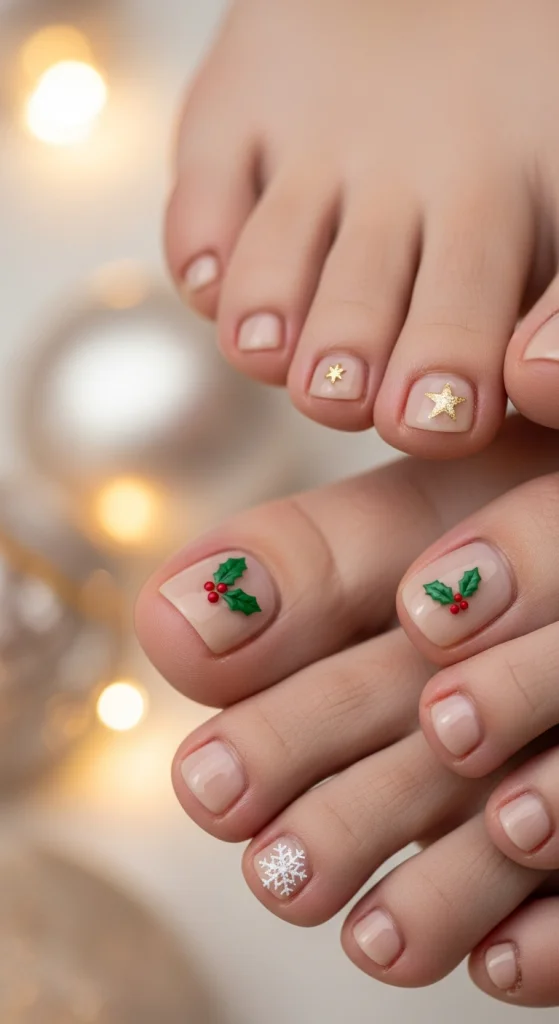 Nude Base With Festive Art