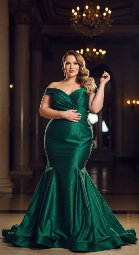 Off-Shoulder Mermaid Gown
