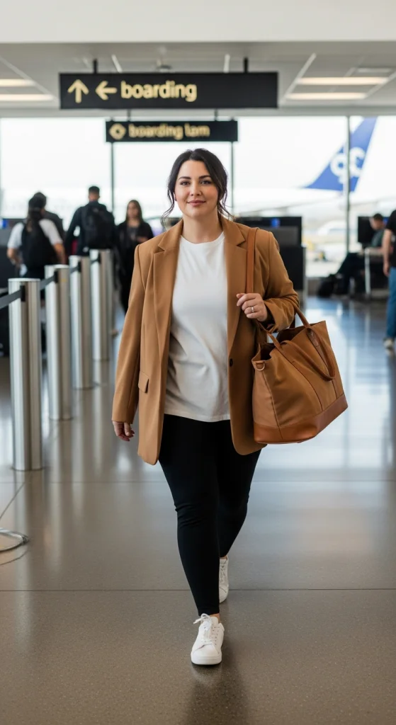 Oversized Blazer And Leggings