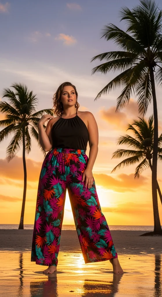 Palazzo Pants With Halter Top