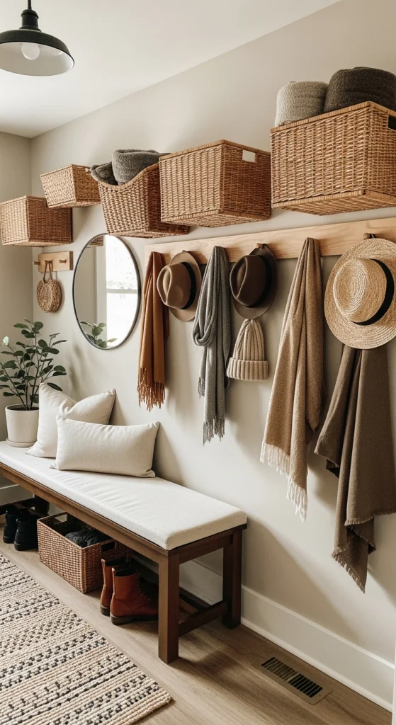 Peg Rails With Functional Decor