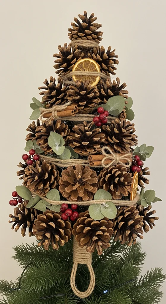 Pinecone Christmas Tree Topper