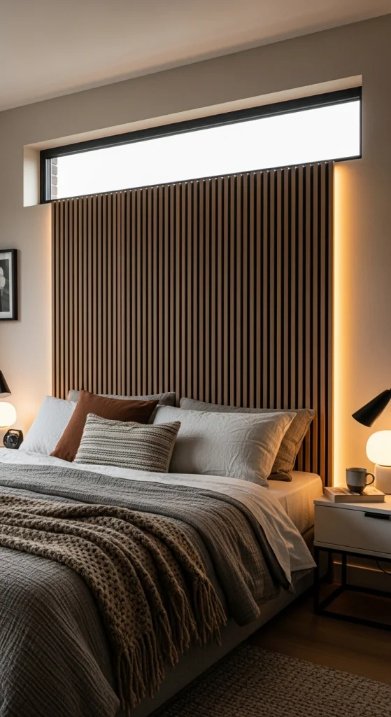 Place A Wood Or Upholstered Panel Behind The Bed