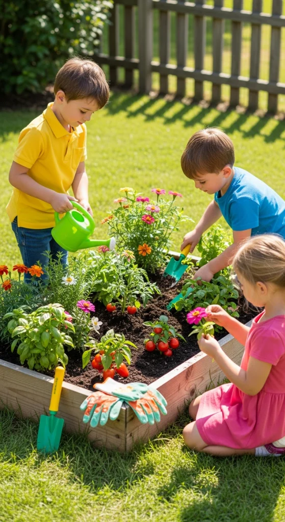 Raised Garden Bed for Little Gardeners