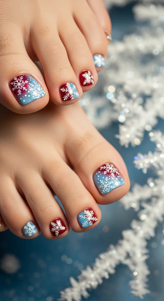 Snowflake Nail Art