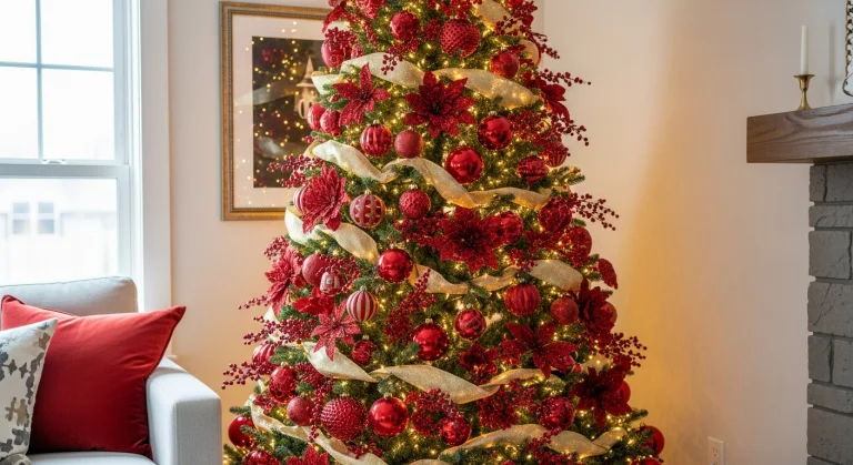 Stunning Red Christmas Tree Ideas