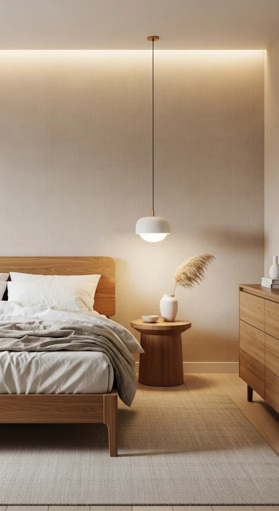 Textured Neutral Wallpaper For A Cozy Minimalist Look