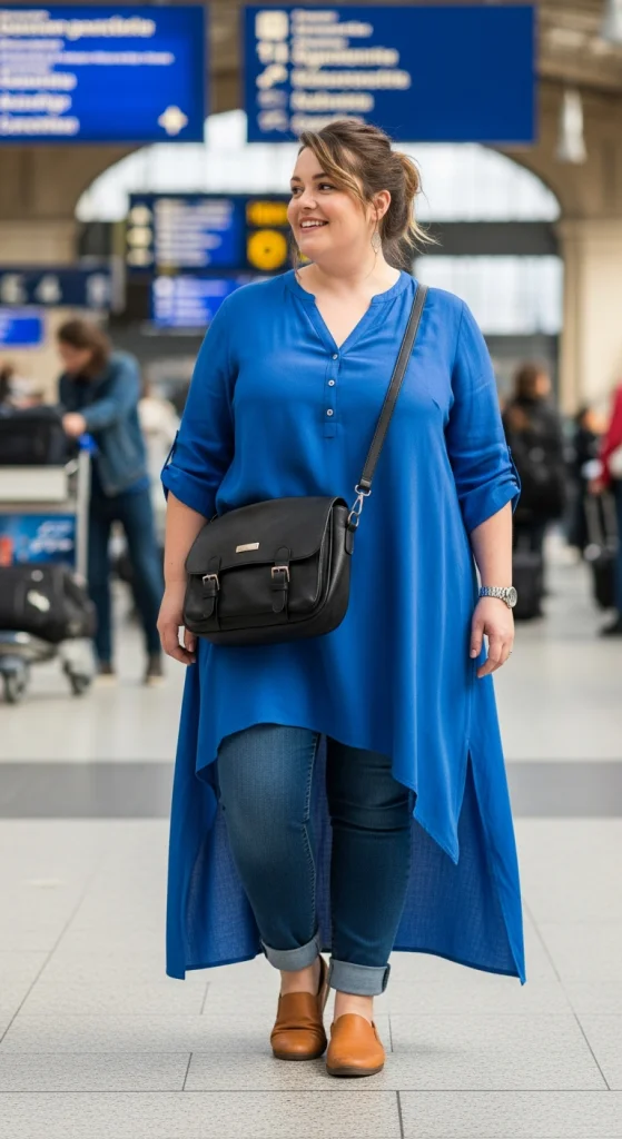 Tunic Top And Stretchy Jeans