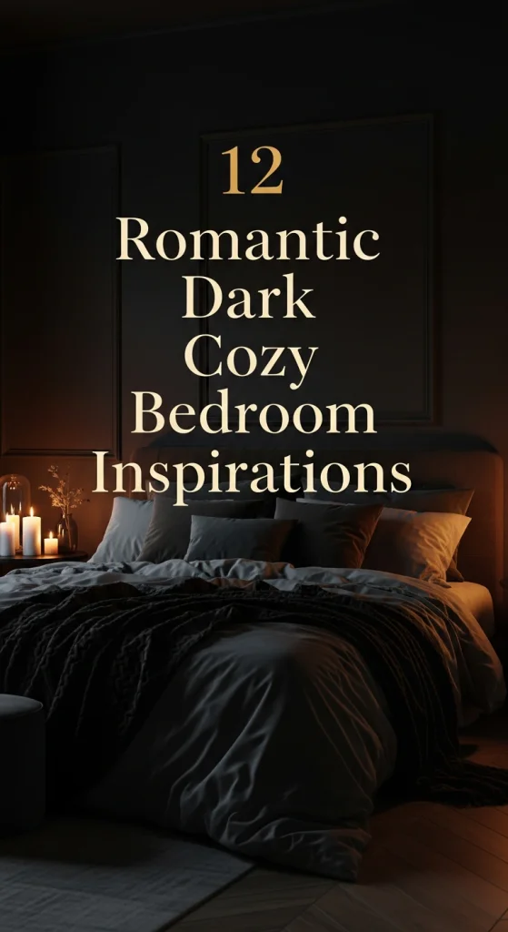 Romantic Dark Cozy Bedroom Inspirations
