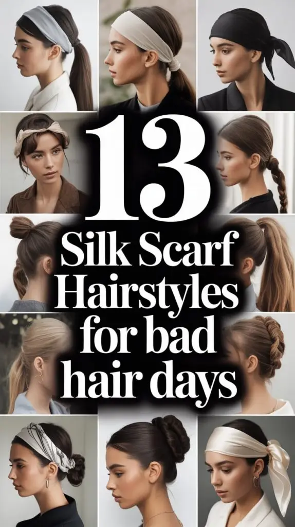 Silk Scarf Hairstyles for Bad Hair Days