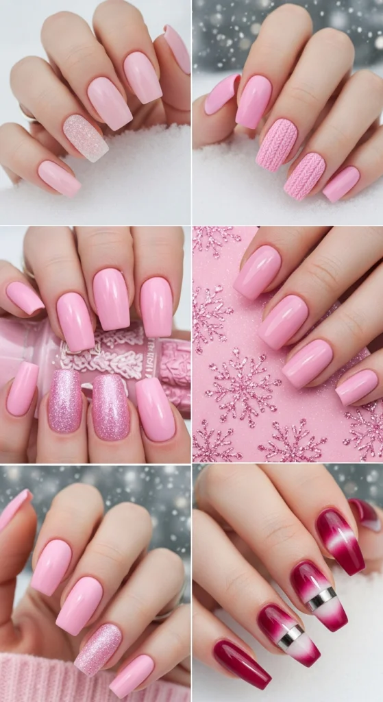 Chic Pink Winter Nail Ideas