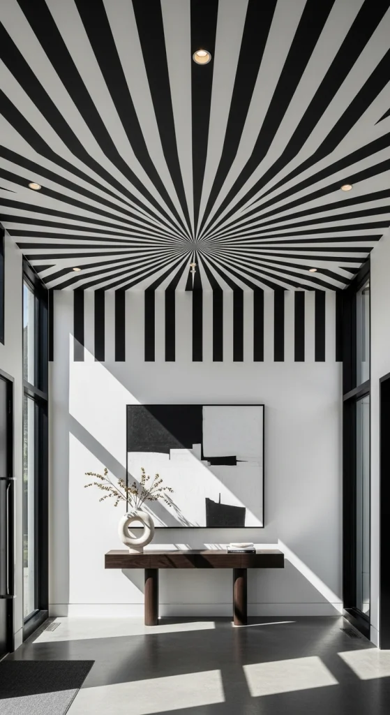 Bold Black And White Stripes