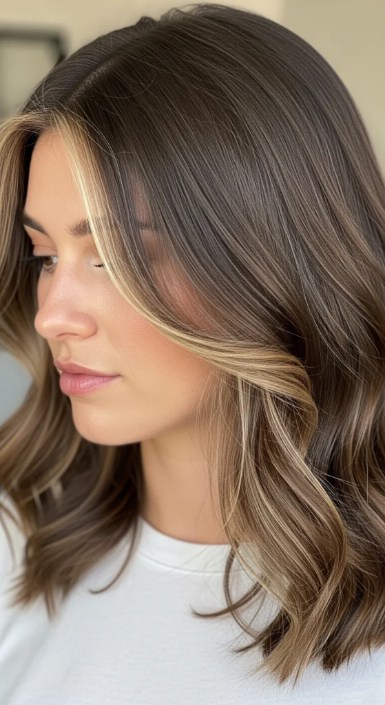 Brunette With Face-Framing Pieces