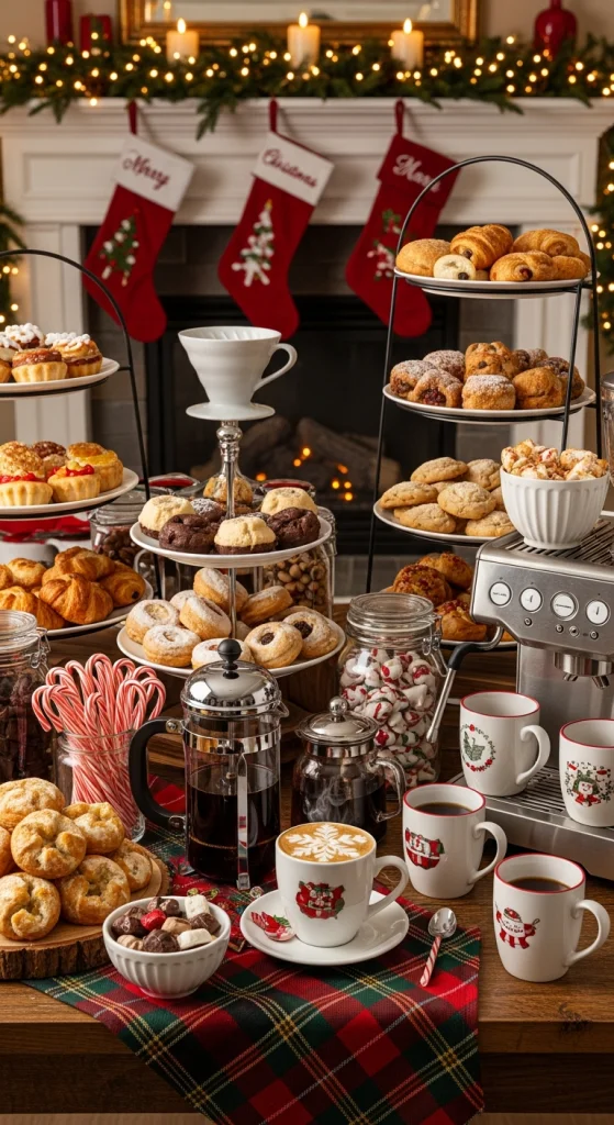 Coffee Bar with Holiday Treats