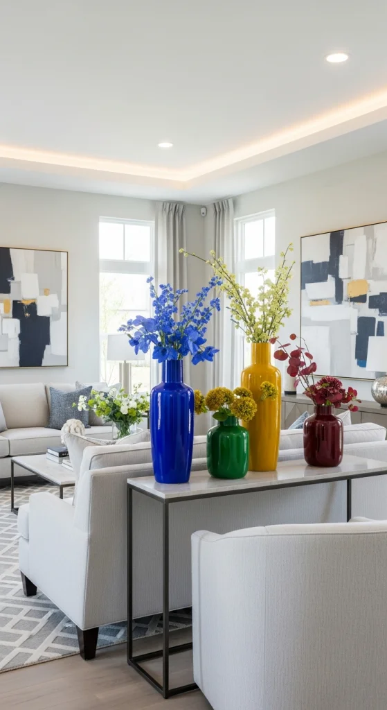 Color-Pop Vases as Accent Pieces