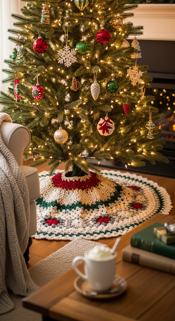 Crochet Christmas Tree Skirt