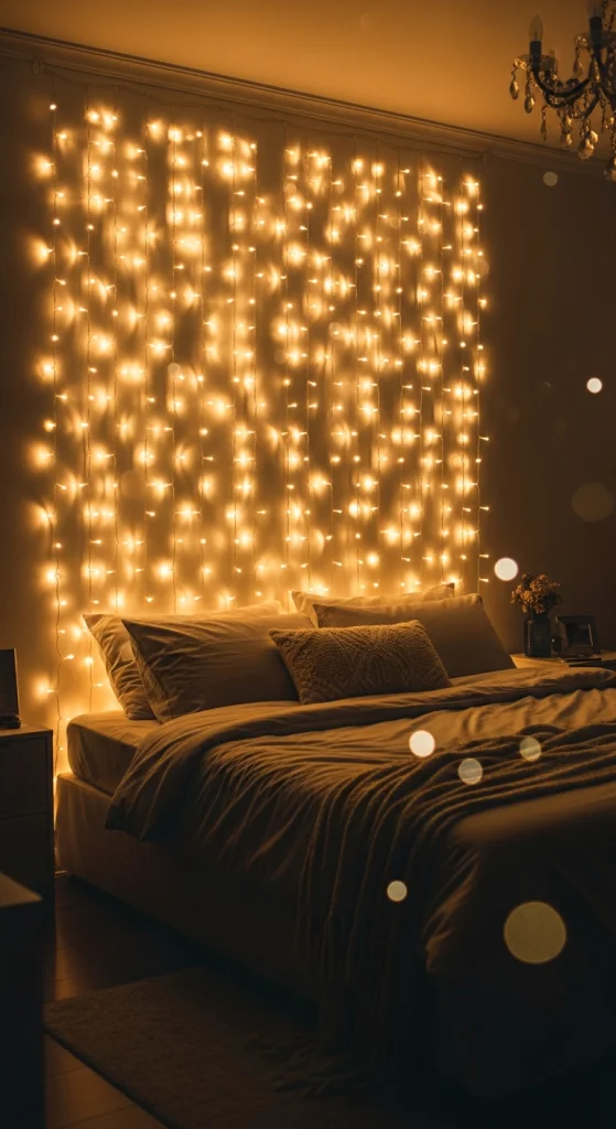 Curtain Fairy Lights Wall
