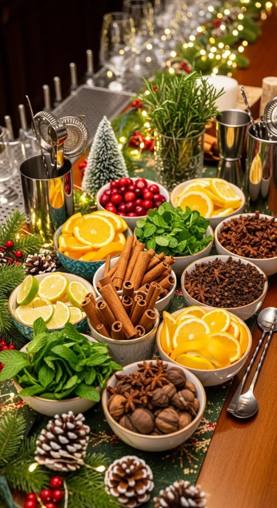 DIY Cocktail Garnish Station