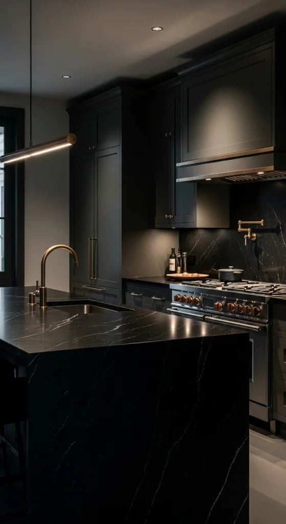 Dark And Moody Kitchens