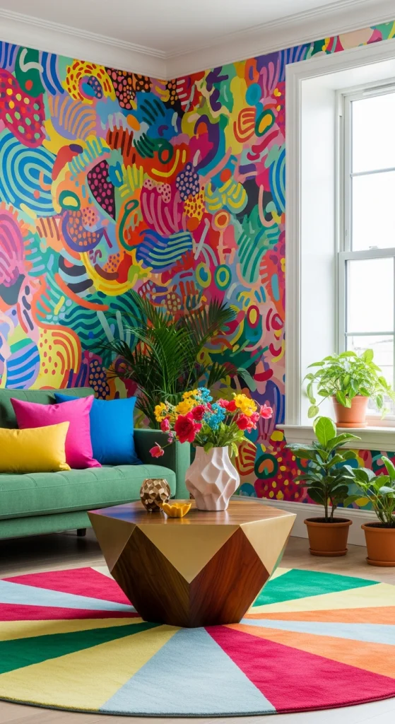 Experiment With Colorful Accent Walls