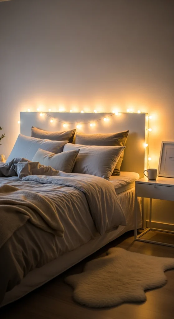 Fairy Lights Headboard Frame