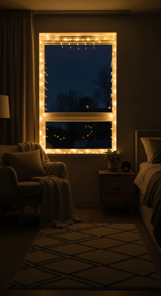 Fairy Lights Window Frame