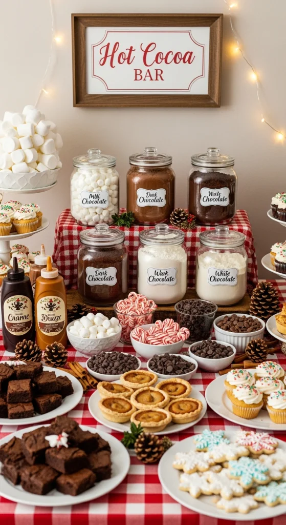 Hot Cocoa Bar Dessert Table