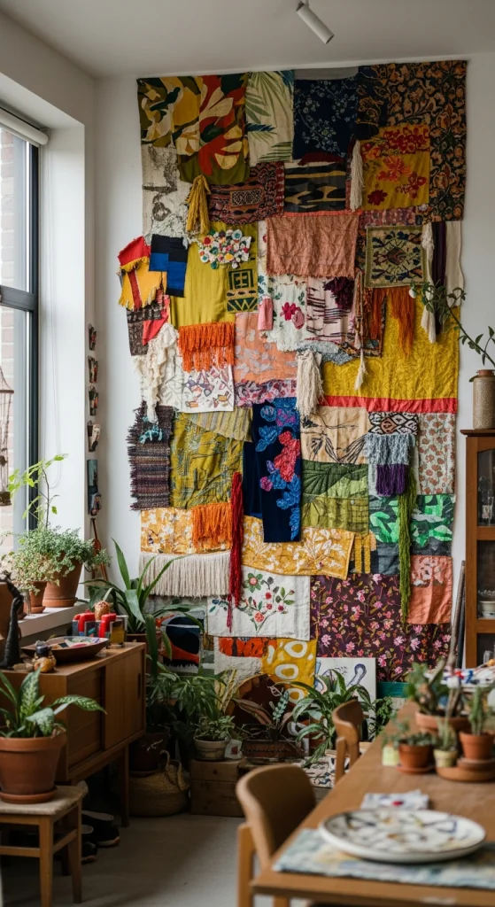 Layered Textile Collage