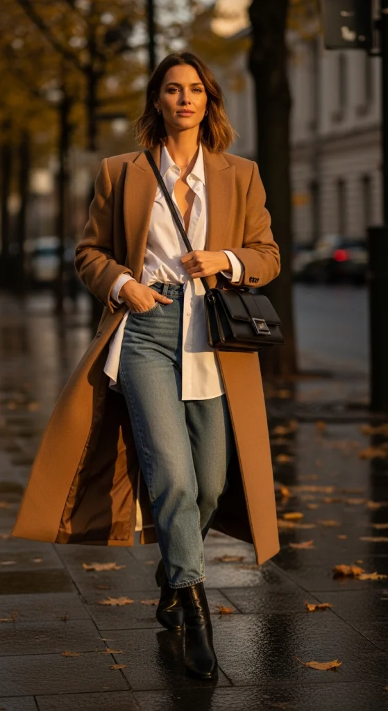 Long Coat + Baggy Jeans for Elevated Style