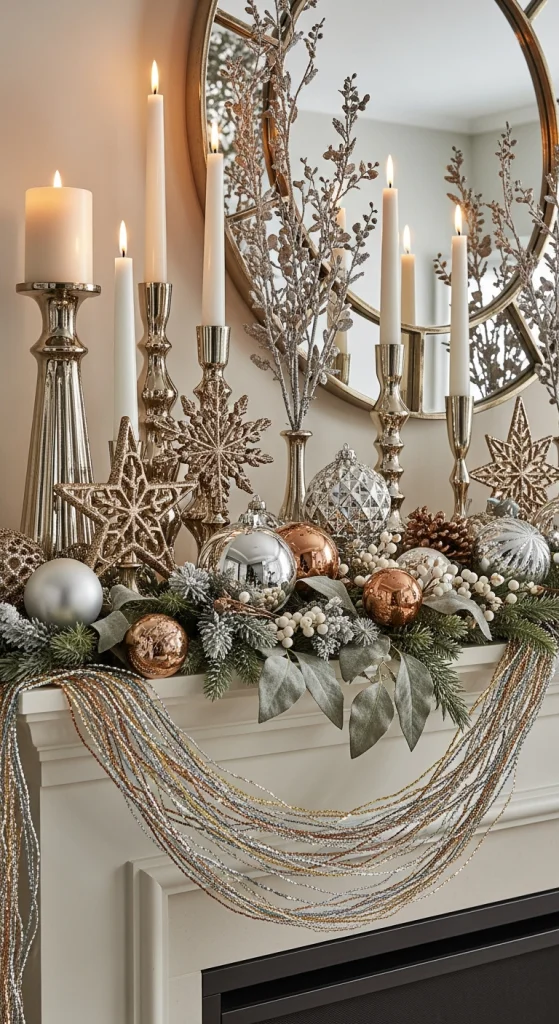 Metallic Glam Mantel