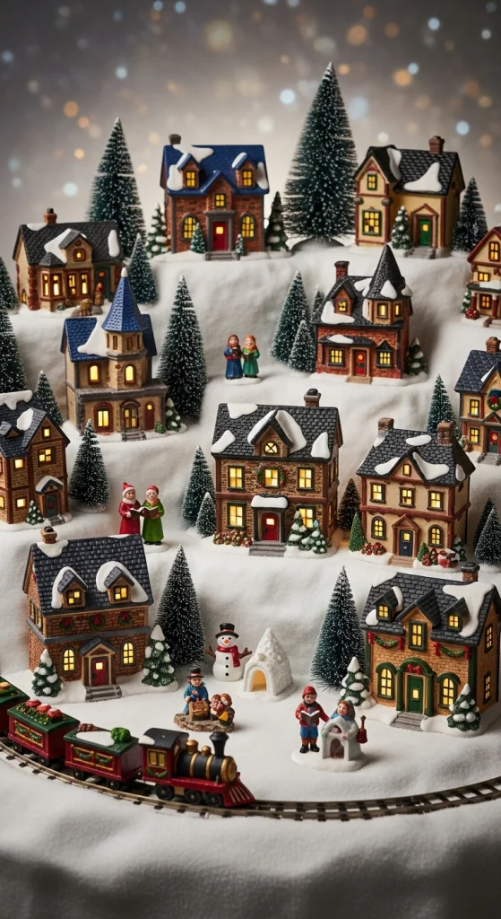Mini Holiday Village Display