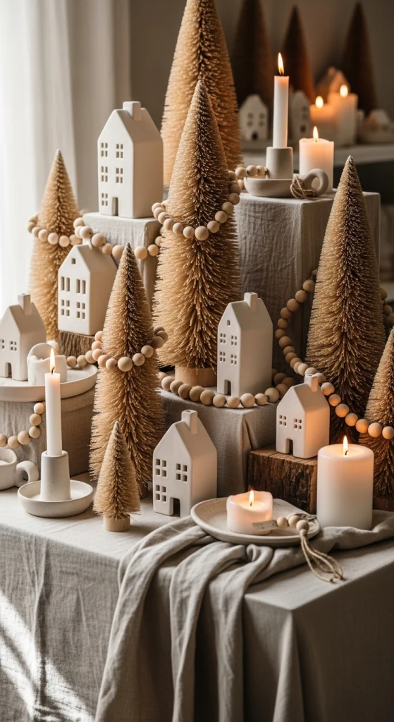 Modern Neutral Display With Textured Layers